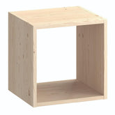 Library Kubik  - 1 Vano   Pino Massiccio grezzo 360x300x360mm